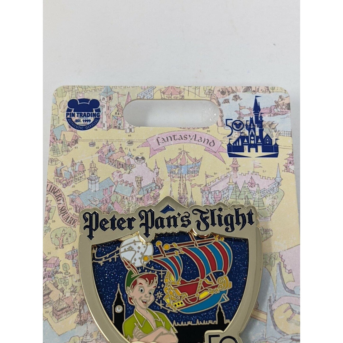 WDW 50th Opening Day Attractions Peter Pan's Flight Disney LE Pin Pans Pan