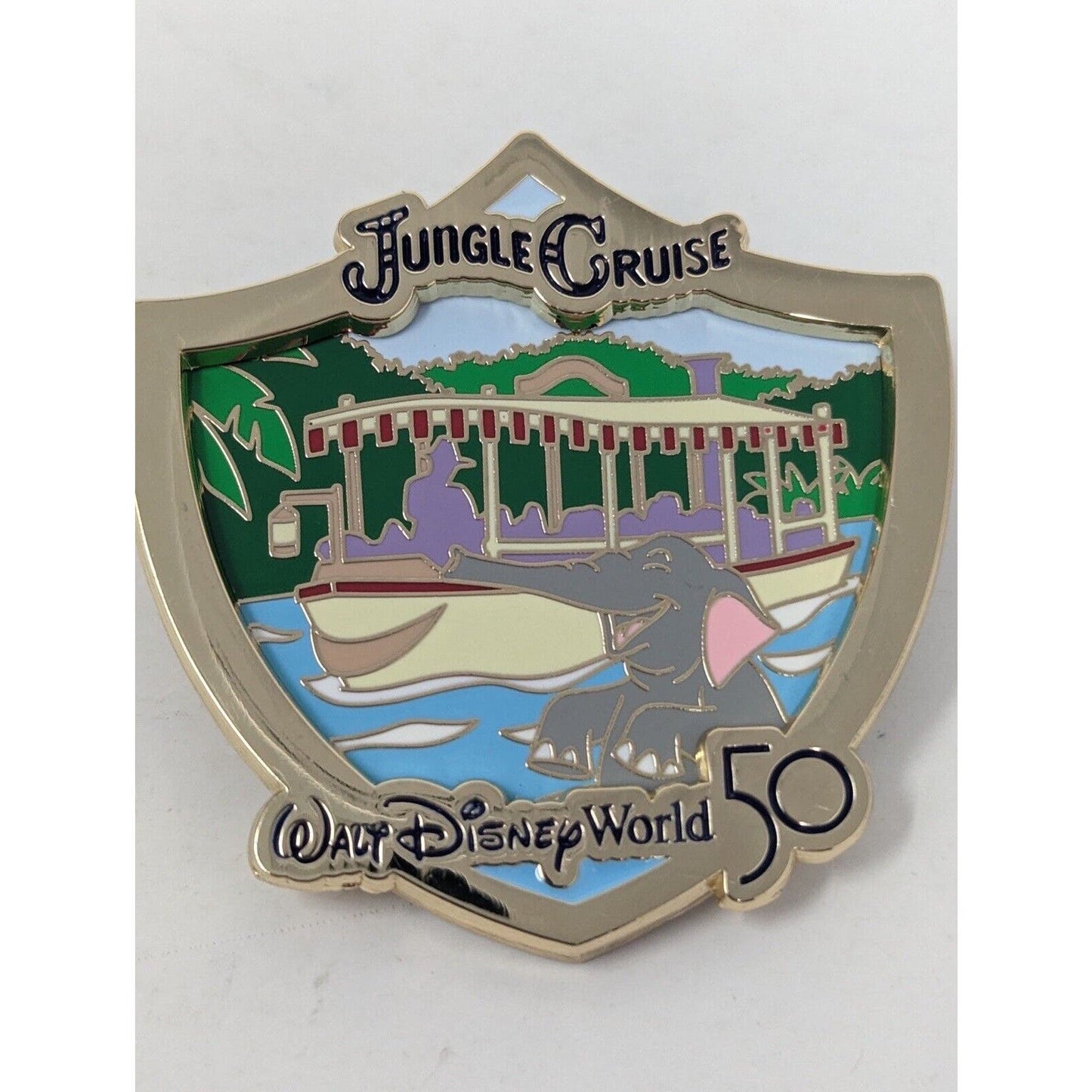 Jungle Cruise WDW.Walt Disney World 50th Opening Day Attractions LE Pin