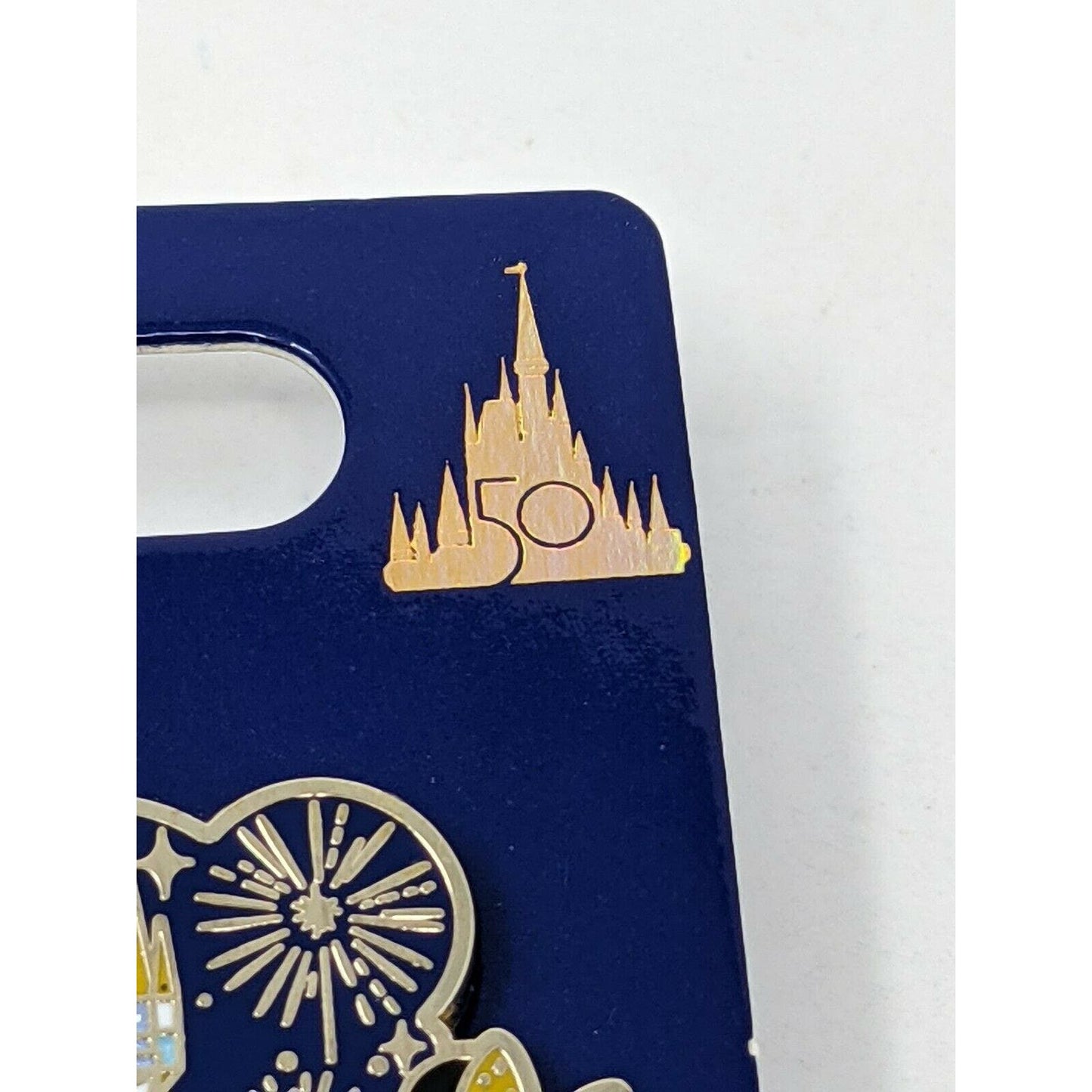 WDW 50th Anniversary Mickey And Minnie Cinderella Castle Walt Disney World Pin