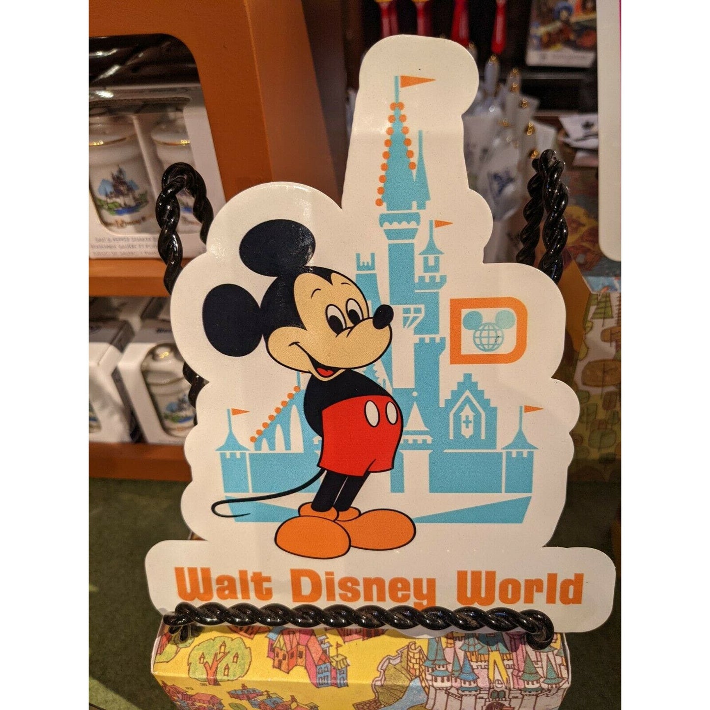 WDW 50th Anniversary Vault Collection Metal Sign Mickey Castle 1971 Disney World