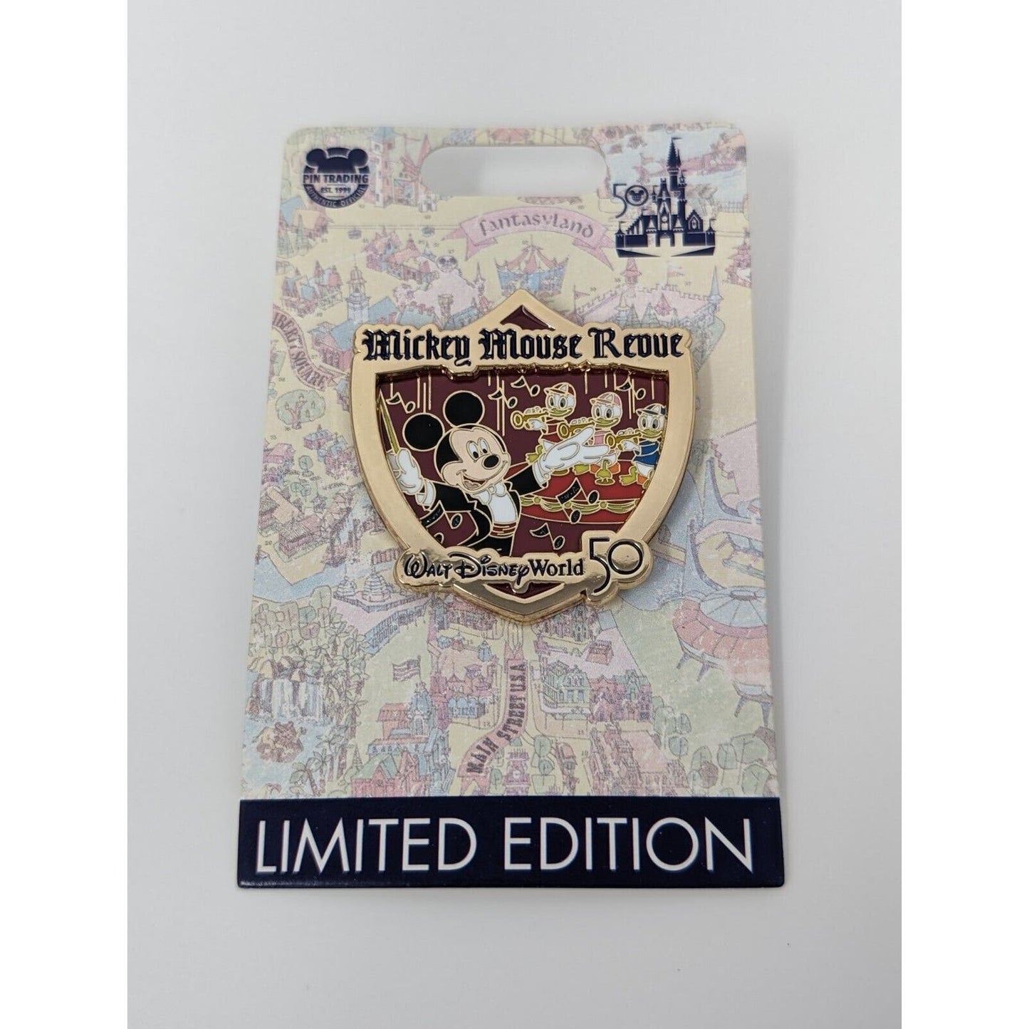 Mickey Mouse Revue Disney Pin WDW 50th Opening Day Attractions LE