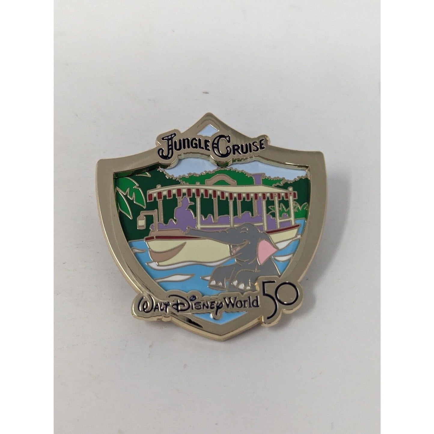 Jungle Cruise WDW.Walt Disney World 50th Opening Day Attractions LE Pin