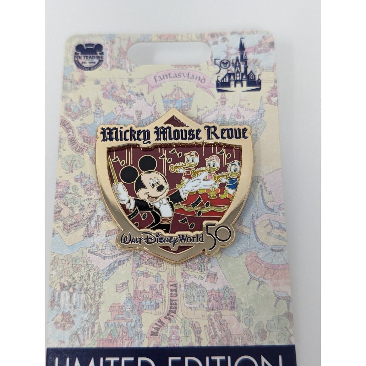 Mickey Mouse Revue Disney Pin WDW 50th Opening Day Attractions LE