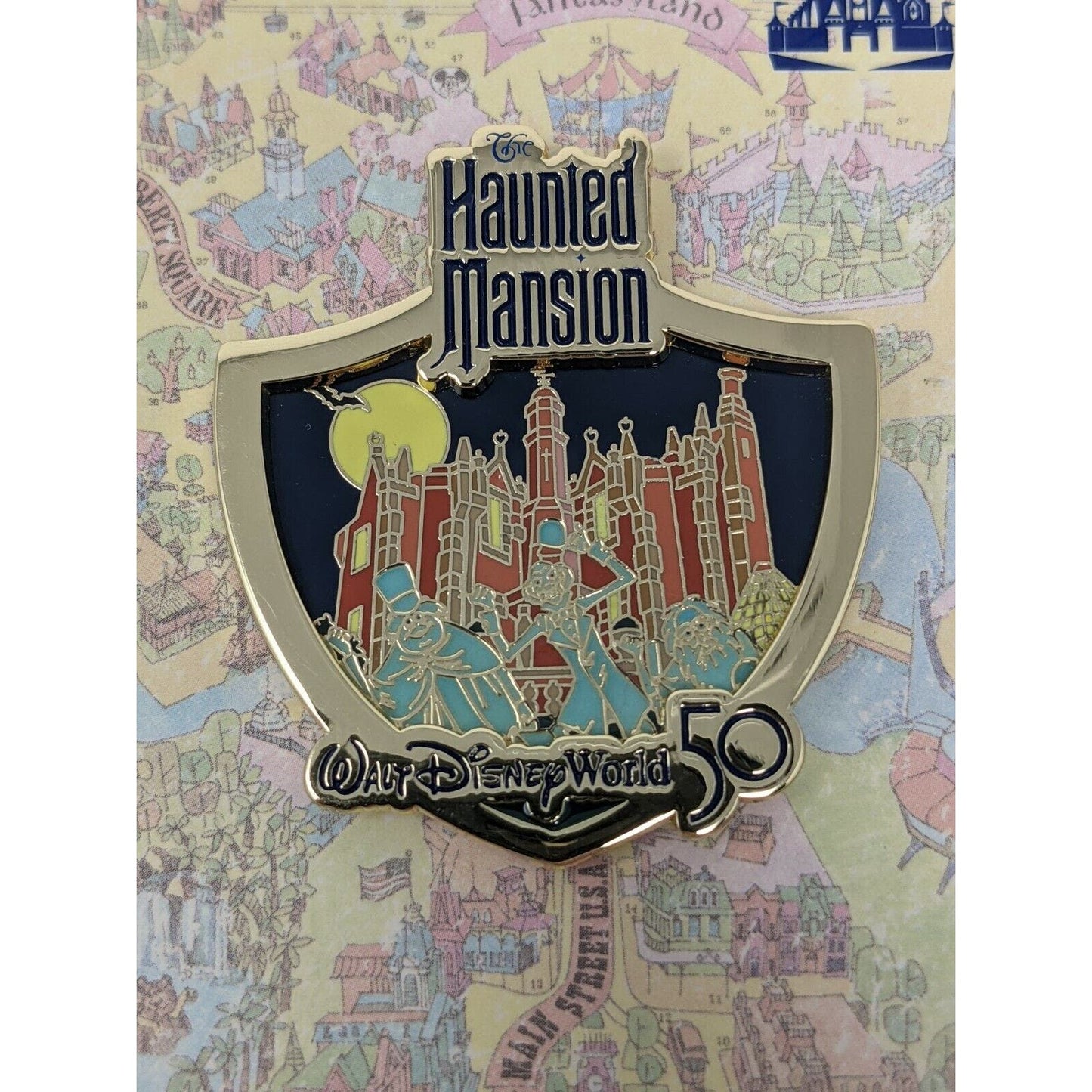 Haunted Mansion WDW 50th Anniversary Opening Day Attractions Disney LE Pin