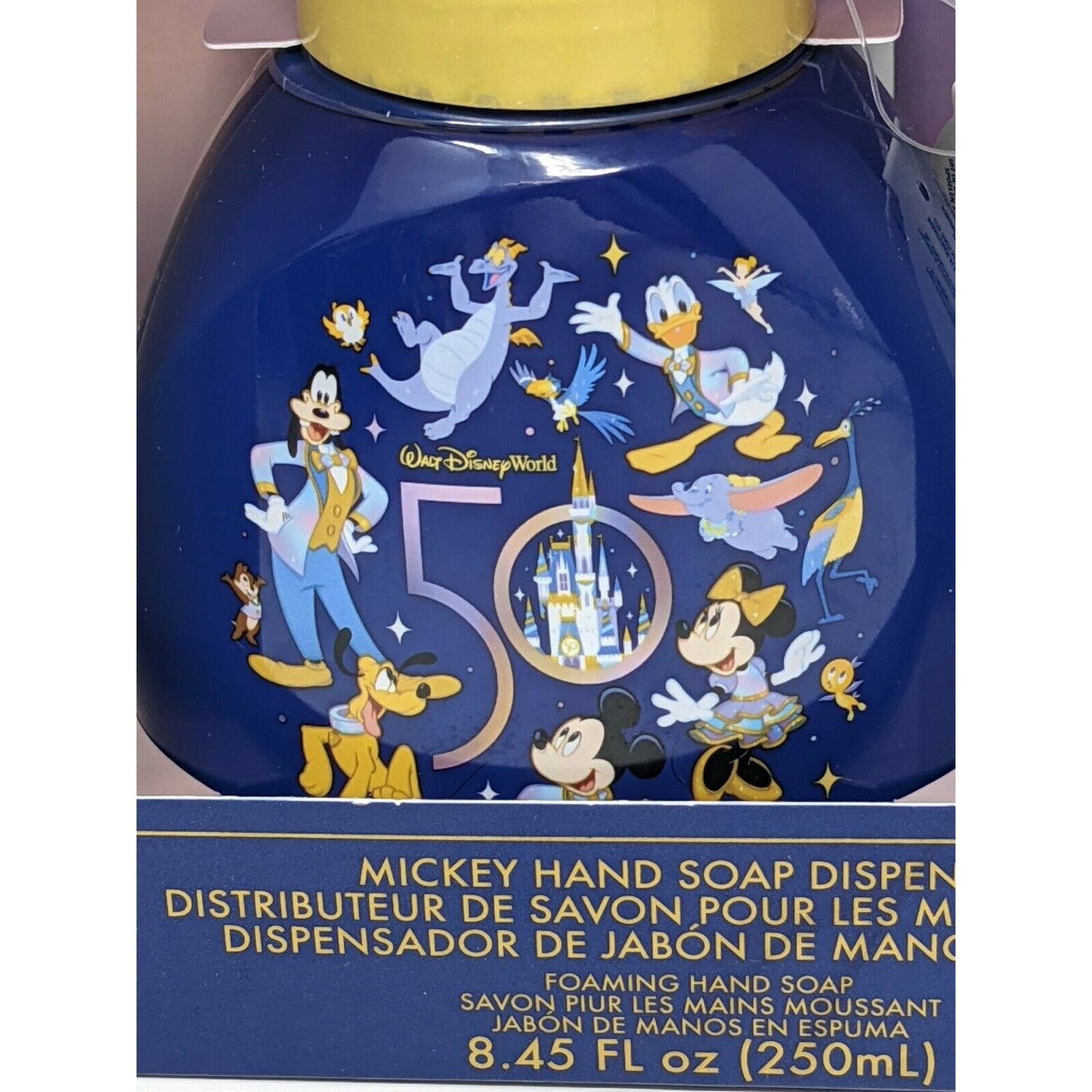 WDW 50th Anniversary Mickey Hand Foaming Soap Dispenser Walt Disney World