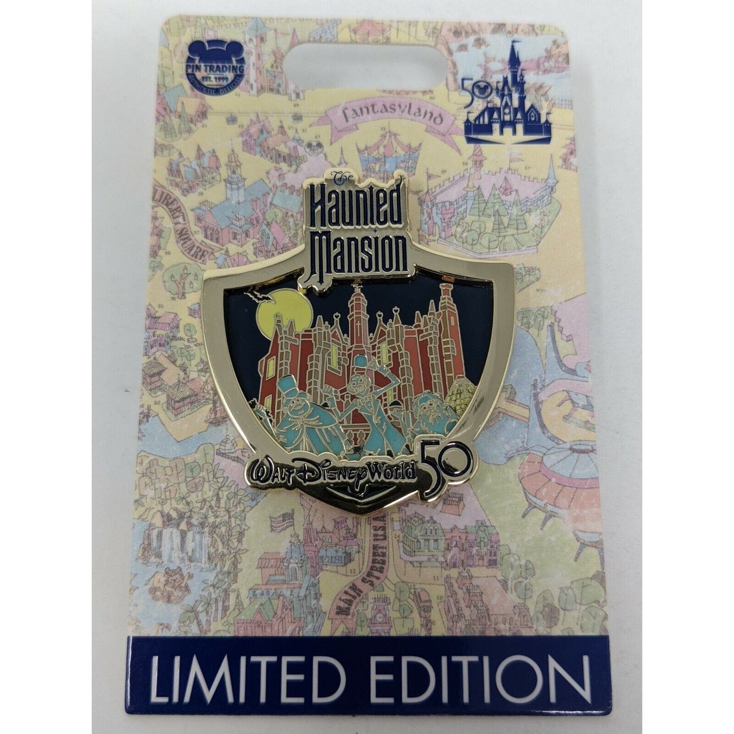 Haunted Mansion WDW 50th Anniversary Opening Day Attractions Disney LE Pin