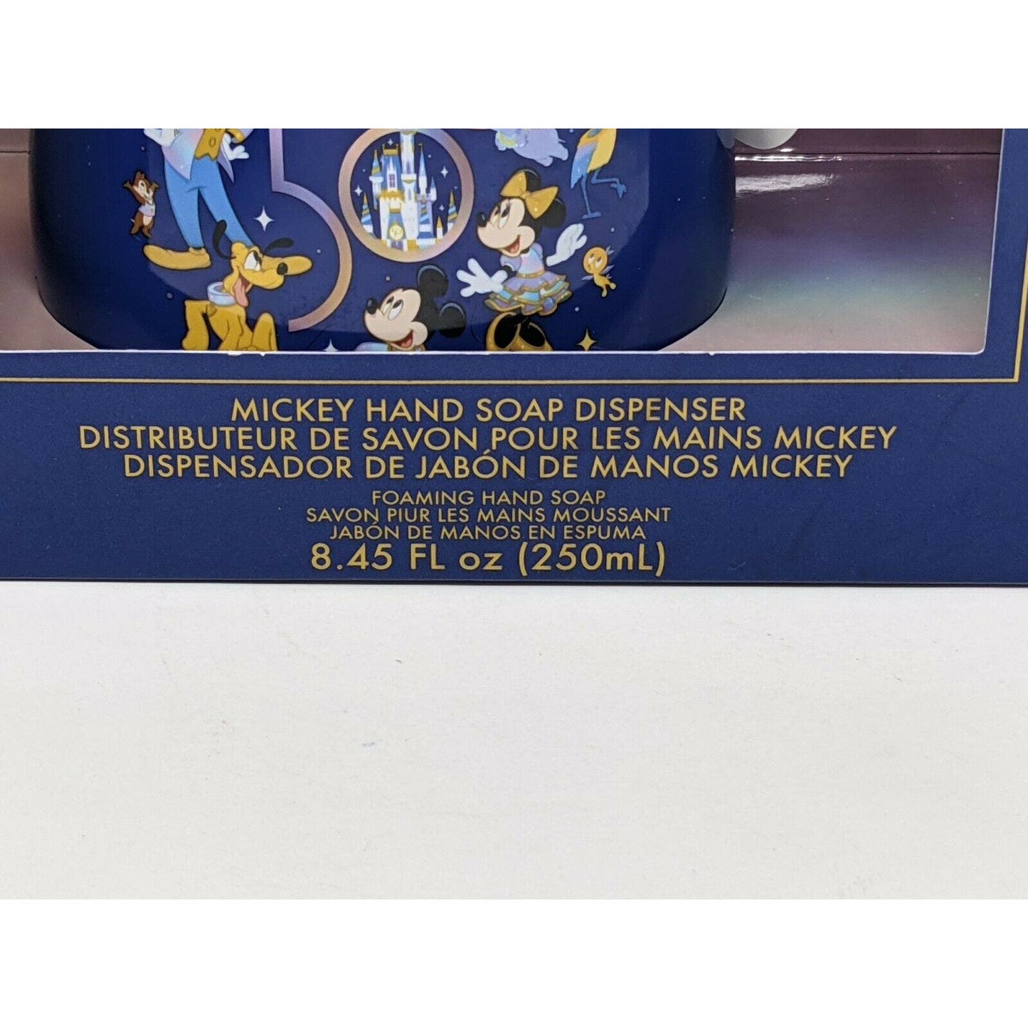 WDW 50th Anniversary Mickey Hand Foaming Soap Dispenser Walt Disney World