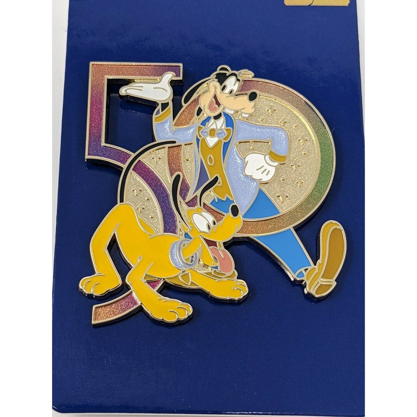 WDW 50th Anniversary Goofy and Pluto Walt Disney World Pin