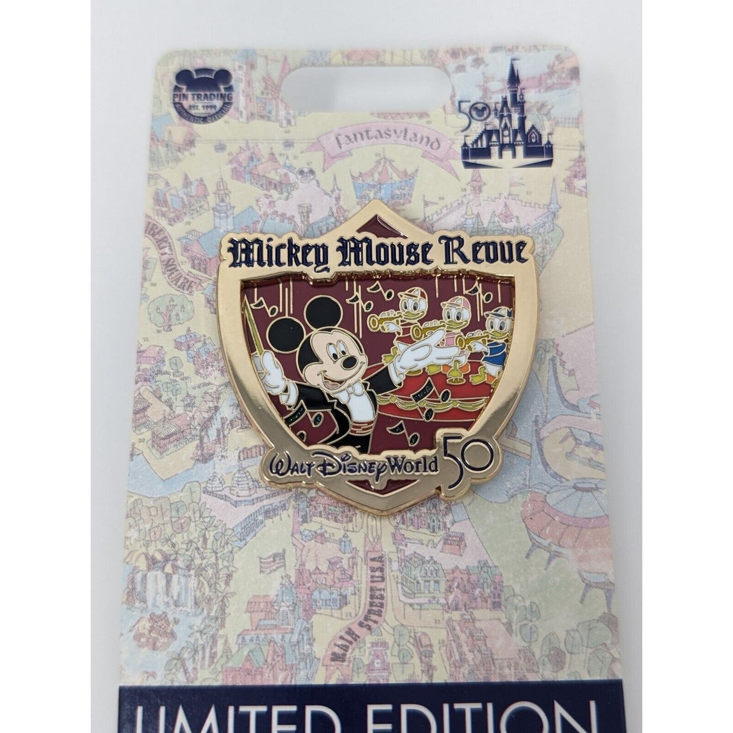 Mickey Mouse Revue Disney Pin WDW 50th Opening Day Attractions LE