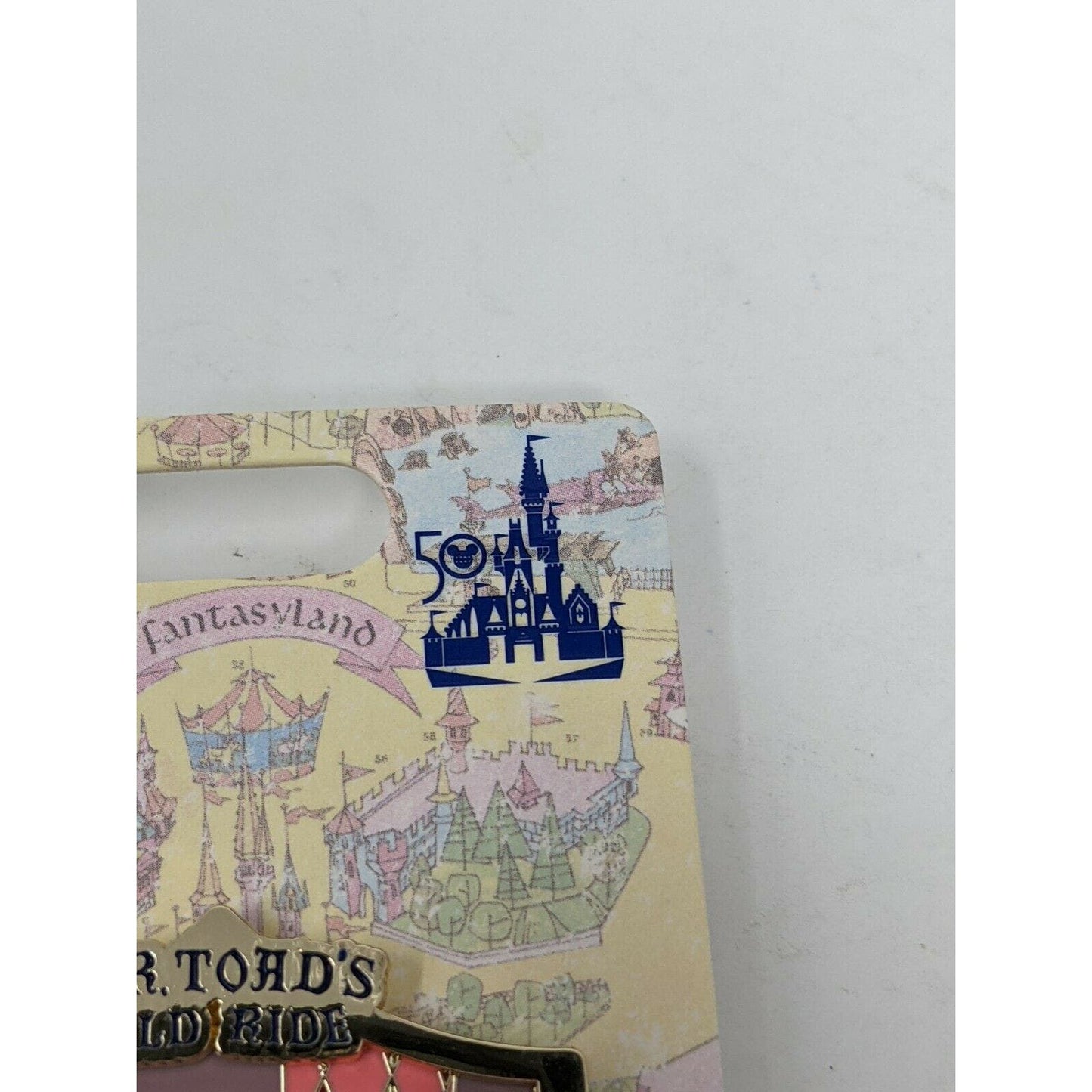 WDW 50th Anniversary Opening Day Attractions Mr Toads Wild Ride Disney LE Pin