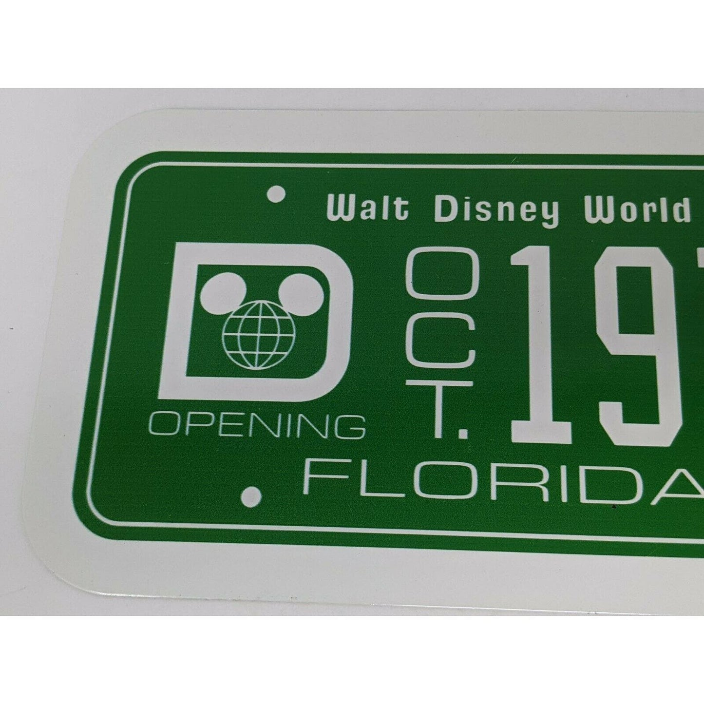 WDW 50th Anniversary Vault Collection Metal Sign License Plate 1971 Disney World